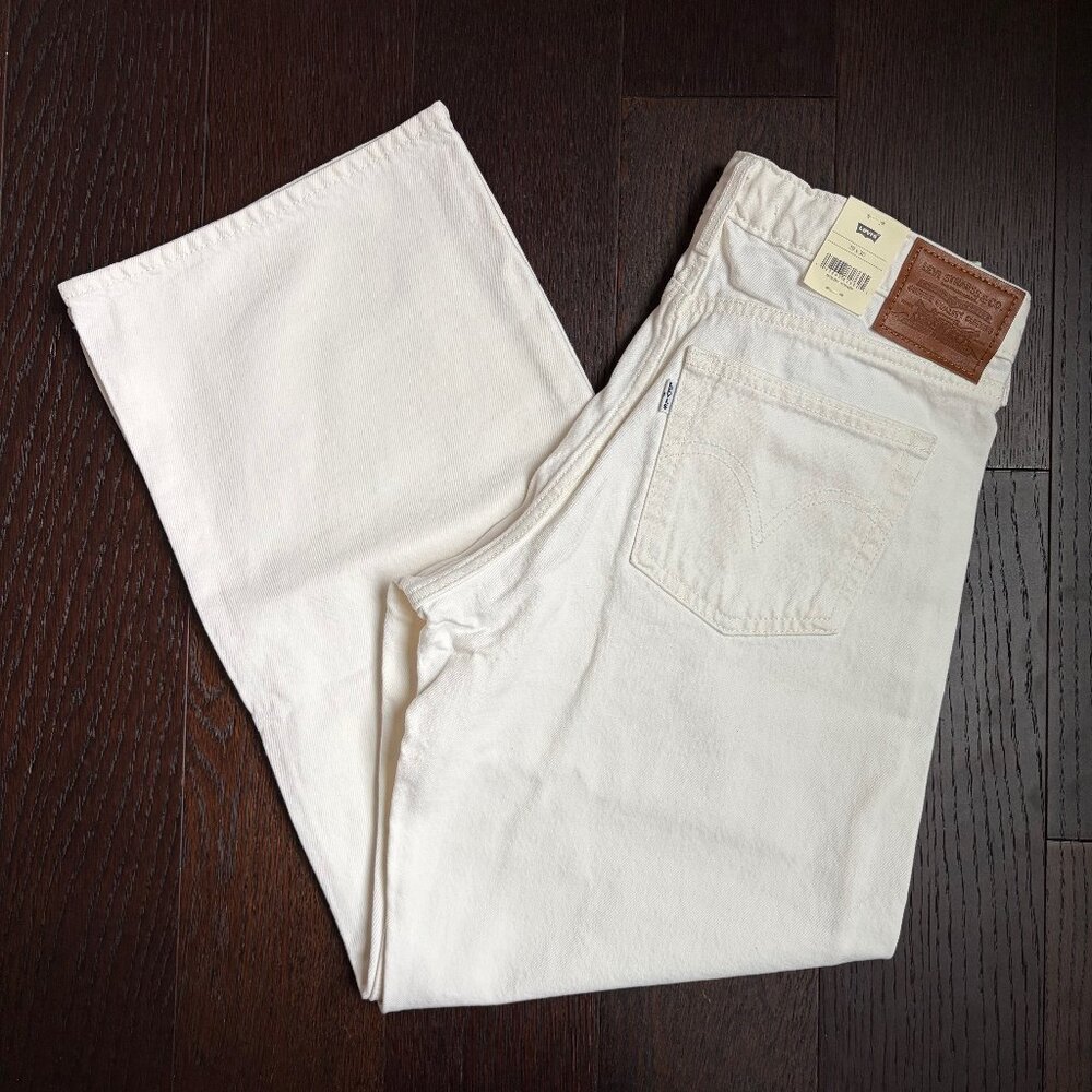 Levi's low loose jeans cream NWOT